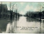 Third Street Flood at Middletown Ohio  Postcard March 25, 1913 - £21.75 GBP