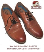 Nunn Bush Leather Oxford Middleton Men&#39;s Sz 10.5 M - like new - £22.49 GBP