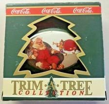 1990 Coca Cola Trim A Tree Collection Tin Christmas Ornaments New in Box U72-2 - £3.92 GBP