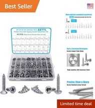 Metric Stainless Steel Screw Assortment 815pcs for Decks, Drywall, and M... - $37.02