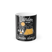 Personalized Heat-Changing Mug, 11oz, Black to Full-Color Design, Unique Gift Id - £14.82 GBP