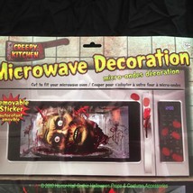 Bloody Microwave ZOMBIE HEAD Sticker Cling Cannibal Horror Prop Decorati... - $5.67