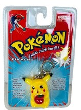 Pikachu Pokemon Key Chain 1999 Tiger vtg RARE apple keychain figure MOC Catch Em - £237.36 GBP