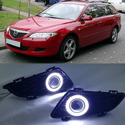 AupTech LED DRL Angel Eyes Fog Lights Exact-Fit Fog Cover Include Haloge... - $129.97