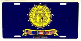 Georgia State Seal Novelty 6&quot; x 12&quot; Metal License Plate Sign - £3.87 GBP