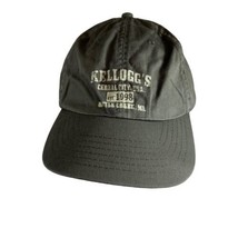 Kellogg&#39;s Hat Cereal Adjustable Strap Back Cap Green Olive 1998 Est Adjustable - £10.39 GBP