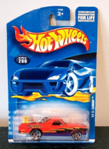 2001 Hot Wheels Collector #200 ’68 El Camino Orange Spoiler Flames - $56.34 MXN