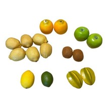 Large Lot Artificial Fruit 16 Pieces For Centerpiece Bowl Fake Faux Lemo... - £15.16 GBP