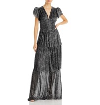 Sabina Musayev Women&#39;s Black Sarah Tiered Sequined Dress M B4HP NO TAGS ... - £157.28 GBP