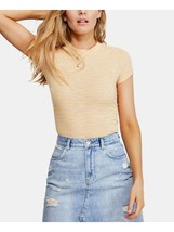 Free People Womens Night Sky Striped T-Shirt Rose Combo - Short Sleeve S... - $12.50