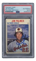 Jim Palmer Signed Baltimore Orioles 1979 Hostess #11 Trading Card PSA/DNA - £53.17 GBP