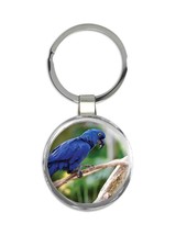 Blue Macaw : Gift Keychain Parrot Bird Exotic Animal Cute Ecology Nature Aviary - £6.42 GBP