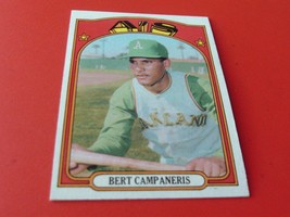 1972 Topps #75 Bert Campaneris As Baseball Nm / Mint Or Better !! - $79.99