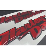 2 PC Harley Davidson CVO Custom 3D HD Fuel Emboss written resin Tank tan... - $34.08 CAD
