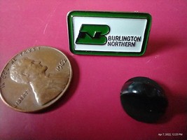 Burlington Northern Railway railroad rail road train Hat Pin Tie Tack Lapel - $14.98