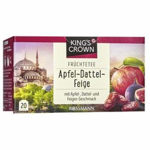 King&#39;s Crown Tea Apple Date Fig 20 Tea Bags Free Ship - £6.22 GBP