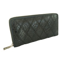 Women&#39;s Alligator Leather Wallet Zip Around Style 7.5 in Long Beautiful Money  - £59.95 GBP