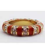 Lauren G Adams Stackable Gold Strip Tease Taupe Brown Ring R-63502G, Siz... - $32.46 CAD