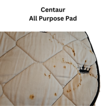 Centaur All Purpose English Saddle Pad White with Crowns Horse Size USED image 4