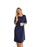 RH Womens Nightgowns Pullover Sleep Shirts Nightshirt Sleepwear Pajama R... - £18.46 GBP