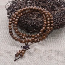 Yanqi 6-20mm wood sandalwood prayer beads elastic bracelet men jewelry Authentic - £10.71 GBP