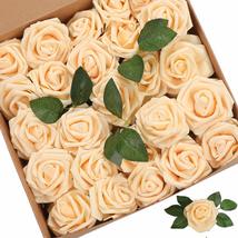 Artificial Flowers Roses 25pcs Pink Roses Wedding Decoration Real Lookin... - $14.69