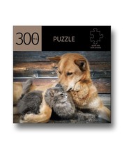 Cat and Dog Pals Jigsaw Puzzle 300 Piece Durable Fit Pieces 11" x 16" Leisure image 1