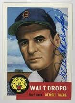 Walt Dropo (d. 2010) Signed Autographed 1953 Topps Archives Baseball Car... - £11.73 GBP