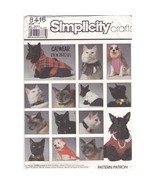 UNCUT Vintage Sewing PATTERN Simplicity Crafts 8416, Catwear Dogwear Pet... - £13.66 GBP