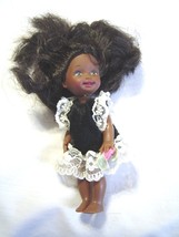 Barbie Sister Kelly Doll African American Lever Arm Mattel Vintage 1990&#39;s - £11.72 GBP