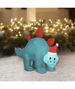 3.5’ Holiday Time Airblown Christmas Inflatable Stegosaurus with LED Lights - £31.43 GBP