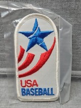 USA Baseball Vintage Uniform Patch, 4&#39;&#39;, Red/White/Blue - £9.88 GBP