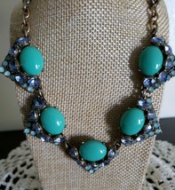 Semi-Precious Stone &amp;  Beaded Necklace ~ 22&quot; Long ~ Multi Colored ~ New ... - $20.00