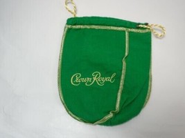 Crown Royal Green Bags 50ml minis Bag Great For Carrying   Jewelry etc - $3.26
