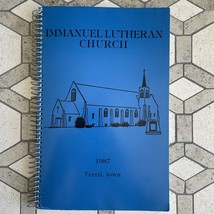 1987 Immanuel Lutheran Church Terrill, Iowa Cookbook - £27.37 GBP