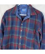 Vintage Pendleton Flannel Virgin Wool Board Shirt Plaid USA Work Men’s L... - £37.56 GBP