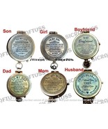 Personalized Brass Compass,Custom Engraved Compass,Gift For Your Loved Ones - $28.01+