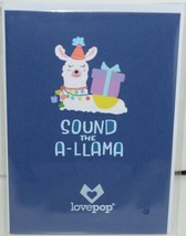 Lovepop LP2598 Happy Birthday Llama Pop Up Card White Envelope Cellophane wrap - £11.94 GBP