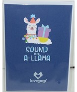 Lovepop LP2598 Happy Birthday Llama Pop Up Card White Envelope Cellophan... - £11.84 GBP