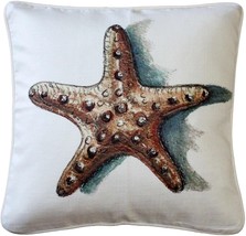 Ponte Vedra Star Fish Throw Pillow 20x20, with Polyfill Insert - £52.07 GBP