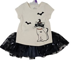 Toddler Girl Celebrate! 2 Piece Halloween T-Shirt Tutu Skirt Outfit Size... - $13.85