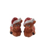 Vintage Hard Plastic Christmas Rudolph Reindeer Figurine Ornament Candy ... - £13.49 GBP