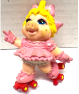 Disney Muppets Vintage Miss Piggy In Roller Skates 2 3/4&quot; PVC Cake Toppe... - $90.95 MXN
