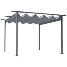 Outsunny 11.5&#39; Pergola: Shade, Steel Frame, Gray - €368,21 EUR