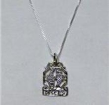 925 Sterling Silver Zodiac Necklace - PISCES Chain w/Pendant 18&quot; - £27.67 GBP
