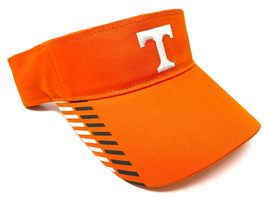 Alert Tennessee Volunteers Logo Orange Curved Bill Adjustable Sun Visor Hat - $22.49