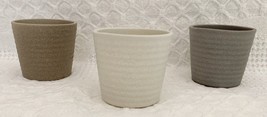 3-Pack Indoor 2.75-inch Ceramic Cactus Succulent Herb Flower Pots - £9.58 GBP