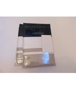 2 Ralph Lauren Bowery Euro shams set Vintage Silver New $290 - $98.16