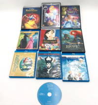 Disney Princess Movie Lot of 10 DVD Blu-Ray Lot of 10 Snow White Sleeping Beauty - $21.99