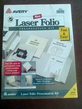 Avery Laser Folio Presentation Kit Gray #11250 Ink Jet &amp; Laser Compatibl... - £12.45 GBP